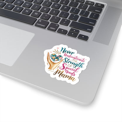 Special Needs Mama Kiss-Cut Stickers, Disability and Autism Awareness Decal Label Laptop, Mother's Day Gift