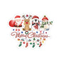 Merry Christmas Sticker, Cute Festive Characters Sticker, Holiday Vinyl Sticker, Funny Christmas Quote Sticker, Scrapbook Laptop Sticker Gift