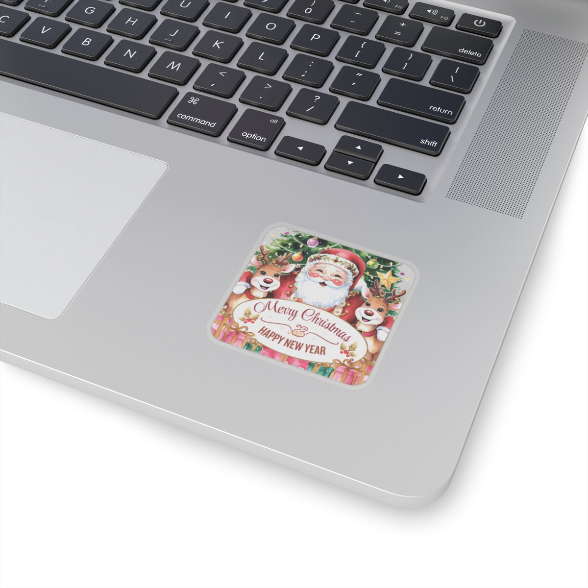 Merry Christmas Happy New Year Holiday Stickers, Cute Santa Reindeer Christmas Tree Holiday Planner Stickers, Winter Vinyl Planner Sticker