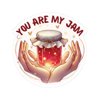 You Are My Jam Sticker, Adorable Love Sticker, Cute Food Pun Sticker, Gift For Foodie, Sweet Romantic Sticker, Scrapbook Laptop Sticker Planner