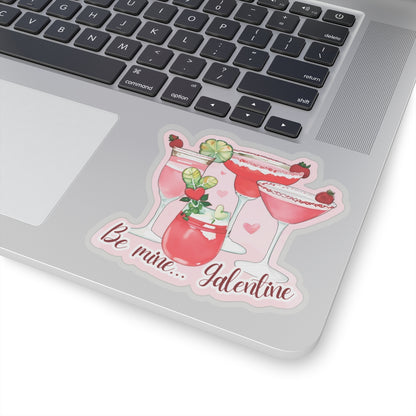 Galentine Sticker, Be Mine Cocktail Sticker, Valentines Day Gift For Her, Cute Drink Sticker, Girls Night Fun Pink Party Planner Decor Decal