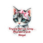 Angry Kitten Sticker, Trying Not To Snap, Murder Is Still Illegal, Cute Cat With Bow, Sarcastic Humor Funny Pet Quote, Dark Humor Cat Lover Gift