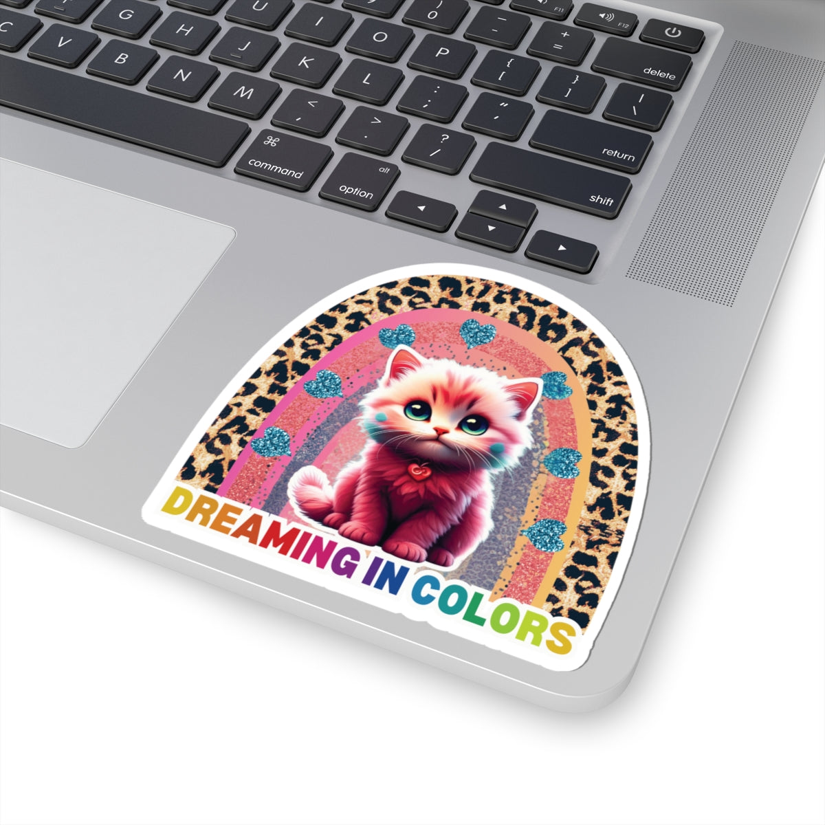 Dreaming In Colors Cute Animal Sticker Watercolor Vinyl Decal Waterproof Durable Laptop Water Bottle Sticker Gift