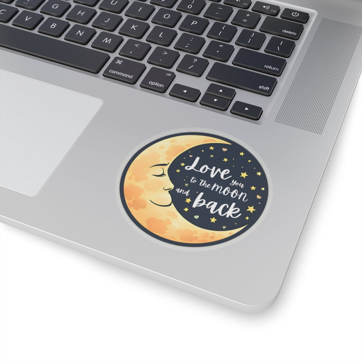 Love You To The Moon And Back Sticker, Romantic Gift For Him Or Her, Galaxy Theme Cute Couple Sticker, Space Love Vinyl Decal Celestial Art