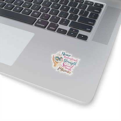 Special Needs Mama Kiss-Cut Stickers, Disability and Autism Awareness Decal Label Laptop, Mother's Day Gift