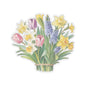 Spring Flowers Bouquet Stickers, Mother's Day Sticker Birthday Gift Label Flower Bouquet Decals Spring Garden Decor Cute Planner Stickers