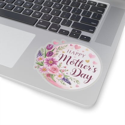 Happy Mothers Day Sticker, Mothers Day Gift, Mom Appreciation Vinyl Decal, Kiss Cut Sticker -Laptop Decor Water Bottle Sticker, Mothers Day Decal