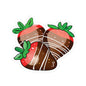 Chocolate Covered Strawberry Sticker, Food Lover Vinyl Decal, Valentine Dessert Sticker, Cute Fruit Sticker, Laptop Water Bottle Journal Decor