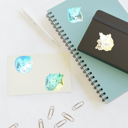Winter Fairies Sticker Set, Merry And Magical Sticker Pack, Fairy And Reindeer Stickers, Holiday Vinyl Stickers, Planner Scrapbook Stickers