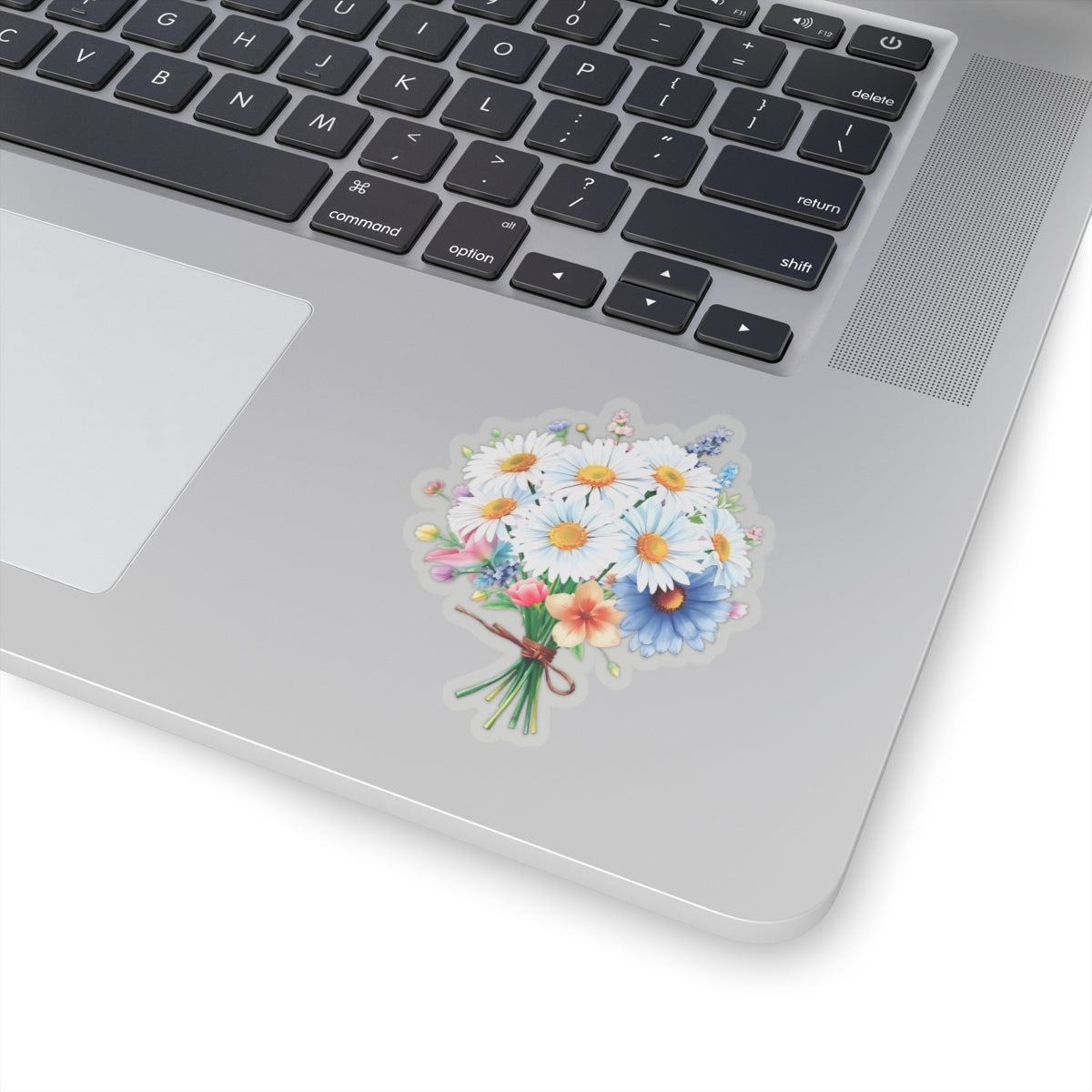 Beautiful Bouquet White Daisies Spring Flowers Kiss-Cut Sticker, Symbol of Purity Innocence Joy April Birth Flower Planner Sticker