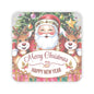 Merry Christmas Happy New Year Holiday Stickers, Cute Santa Reindeer Christmas Tree Holiday Planner Stickers, Winter Vinyl Planner Sticker