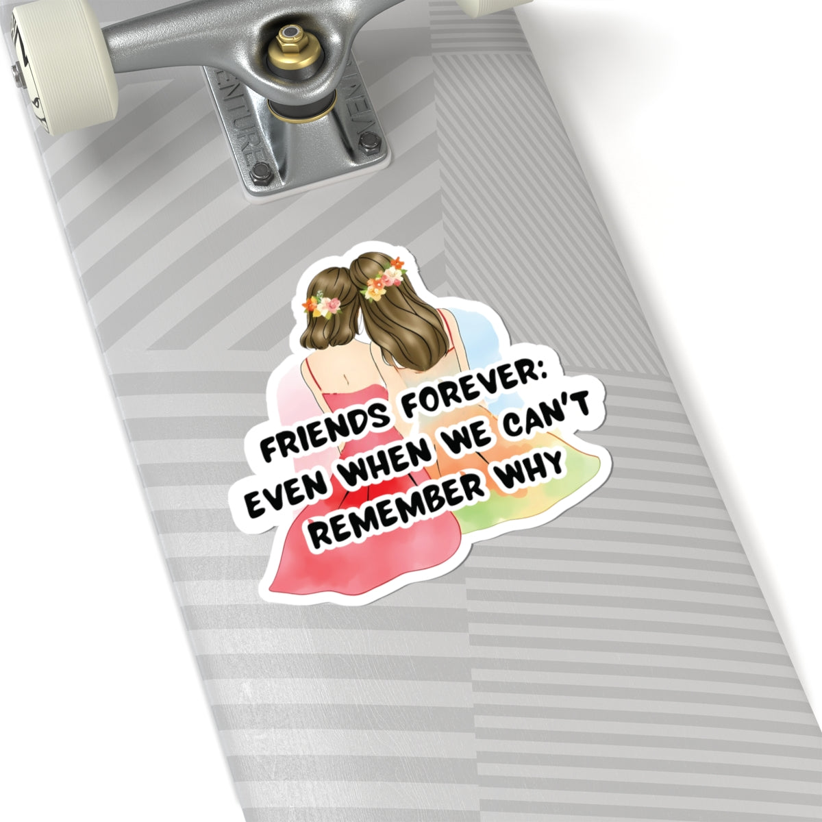 Friends Forever Vinyl Sticker – Cute Best Friend Gift, Friendship Sticker for Laptops, Water Bottles & More