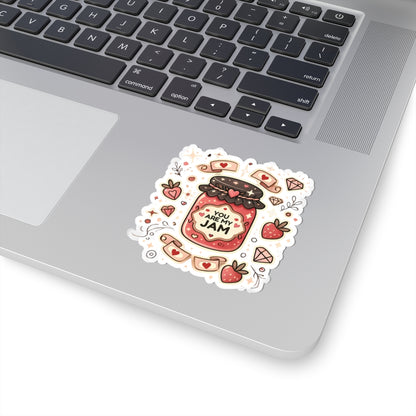 You Are My Jam Sticker, Cute Love Sticker, Funny Valentine Sticker, Romantic Gift For Her, Sweet Food Sticker Planner Sticker,  Scrapbook Sticker