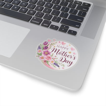 Happy Mothers Day Sticker, Mothers Day Gift, Mom Appreciation Vinyl Decal, Kiss Cut Sticker -Laptop Decor Water Bottle Sticker, Mothers Day Decal
