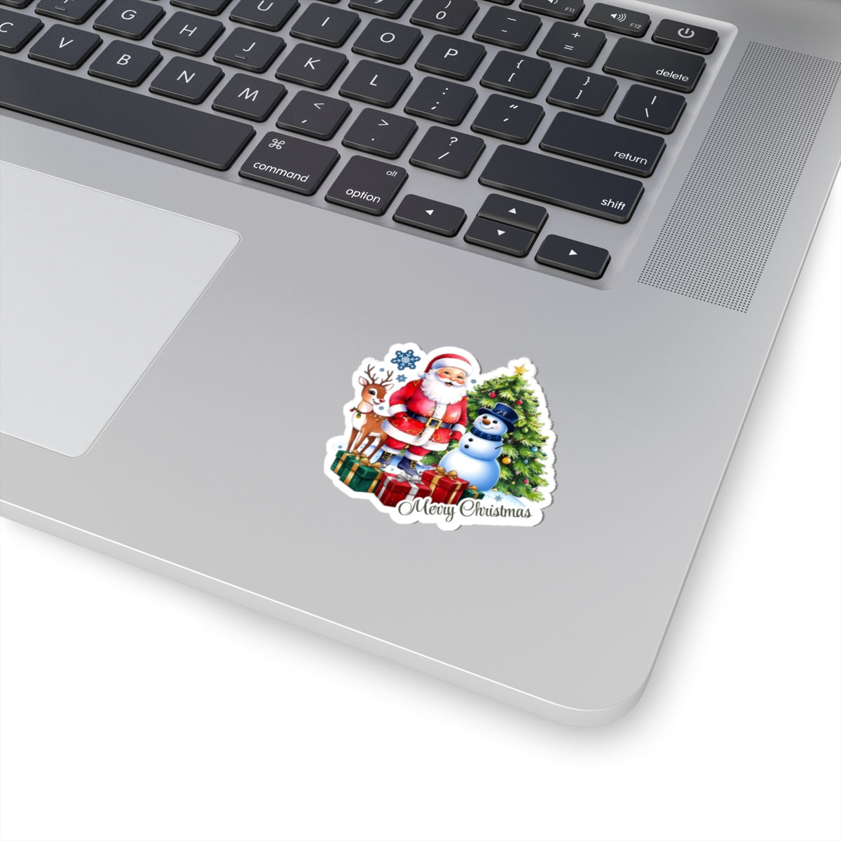 Merry Christmas Stickers, Santa Snowman Reindeer Holiday Stickers, Cute Christmas Tree Stickers, Festive Holiday Vinyl Laptop Mug Stickers