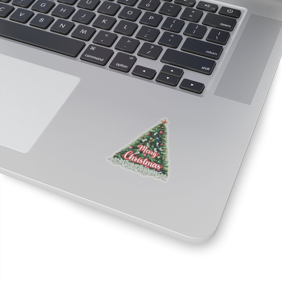 Christmas Prosperity Tree Sticker, Holiday Money Tree Vinyl Decal, Merry Christmas Gift, Laptop Decor, Prosperity Art Xmas Planner Scrapbook Mug Decal