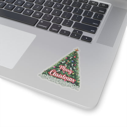 Christmas Prosperity Tree Sticker, Holiday Money Tree Vinyl Decal, Merry Christmas Gift, Laptop Decor, Prosperity Art Xmas Planner Scrapbook Mug Decal