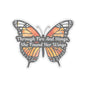 Butterfly Sticker, Through Fire And Stings She Found Her Wings Inspirational Quote, Vinyl Decal Empowerment Gift Resilience Feminine Power