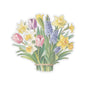 Spring Flowers Bouquet Stickers, Mother's Day Sticker Birthday Gift Label Flower Bouquet Decals Spring Garden Decor Cute Planner Stickers
