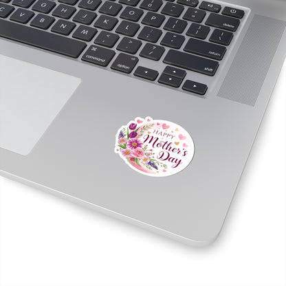 Happy Mothers Day Sticker, Mothers Day Gift, Mom Appreciation Vinyl Decal, Kiss Cut Sticker -Laptop Decor Water Bottle Sticker, Mothers Day Decal