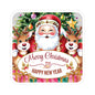 Merry Christmas Happy New Year Holiday Stickers, Cute Santa Reindeer Christmas Tree Holiday Planner Stickers, Winter Vinyl Planner Sticker