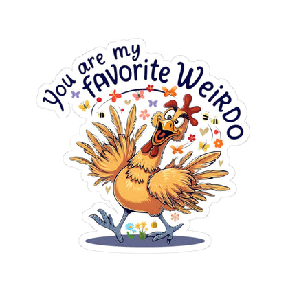 You Are My Favorite Weirdo Sticker, Funny Valentine Sticker, Cute Romantic Gift For Her Or Him, Sweet Love Quote Sticker, Laptop Planner Mug Sticker