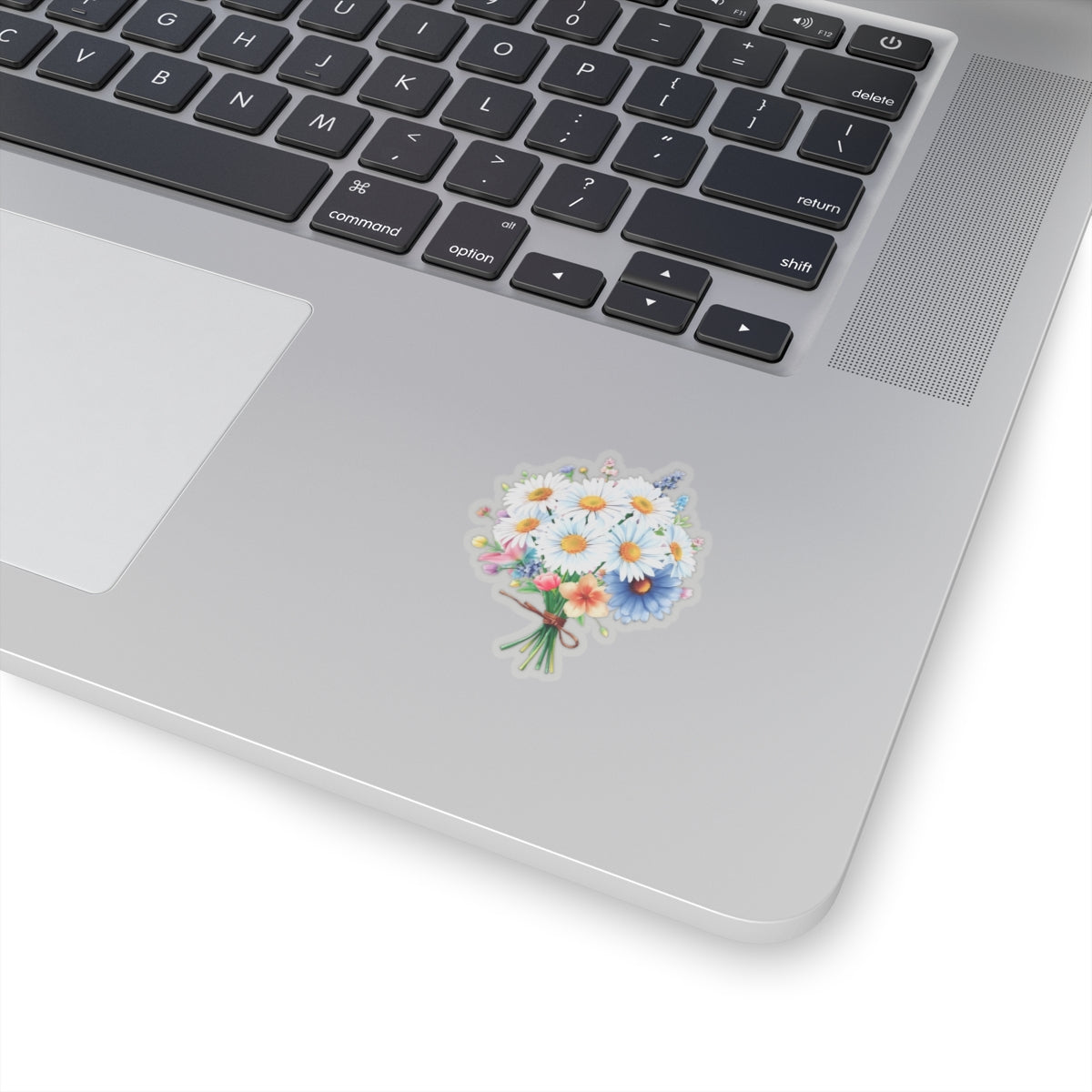 Beautiful Bouquet White Daisies Spring Flowers Kiss-Cut Sticker, Symbol of Purity Innocence Joy April Birth Flower Planner Sticker
