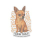 I Saw That Chihuahua Sticker, Suspicion Level Funny Dog Sticker, Realistic Chihuahua Art, Sassy Pet Lover Gift Waterproof Vinyl Laptop Decal