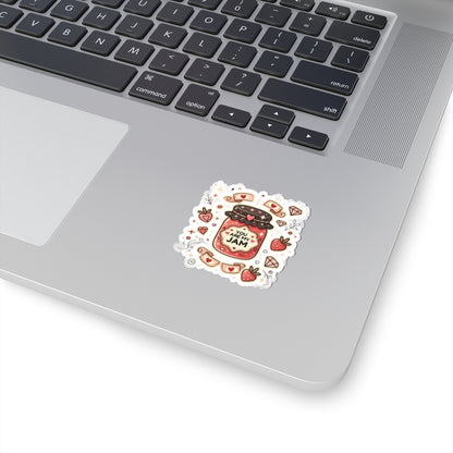 You Are My Jam Sticker, Cute Love Sticker, Funny Valentine Sticker, Romantic Gift For Her, Sweet Food Sticker Planner Sticker,  Scrapbook Sticker