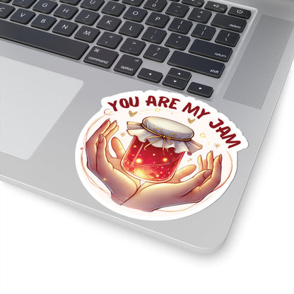 You Are My Jam Sticker, Adorable Love Sticker, Cute Food Pun Sticker, Gift For Foodie, Sweet Romantic Sticker, Scrapbook Laptop Sticker Planner