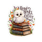 Read Books Collect Power Owl Sticker, Book Lover Gift, Cute Reading Owl, Bookworm Teacher's Day Sticker, School Sticker Student Bookish Gift