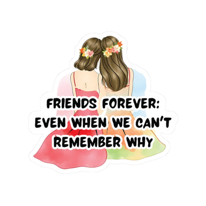 Friends Forever Vinyl Sticker – Cute Best Friend Gift, Friendship Sticker for Laptops, Water Bottles & More