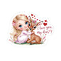 I Love You My Deer Sticker, Cute Romantic Sticker Gift For Girlfriend, Valentines Day Anniversary Vinyl Decal Laptop Mug Planner Journal Decor