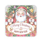 Merry Christmas Happy New Year Holiday Stickers, Cute Santa Reindeer Christmas Tree Holiday Planner Stickers, Winter Vinyl Planner Sticker