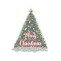 Christmas Prosperity Tree Sticker, Holiday Money Tree Vinyl Decal, Merry Christmas Gift, Laptop Decor, Prosperity Art Xmas Planner Scrapbook Mug Decal