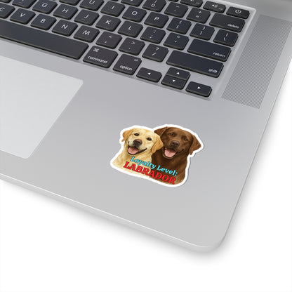 Loyalty Level Labrador Sticker Cute Dog Vinyl Decal Yellow Lab Chocolate Lab Sticker Waterproof Dog Lover Sticker Laptop Planner Sticker