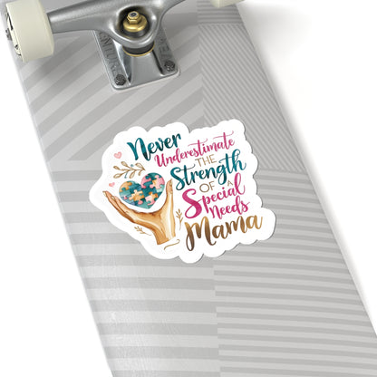 Special Needs Mama Kiss-Cut Stickers, Disability and Autism Awareness Decal Label Laptop, Mother's Day Gift