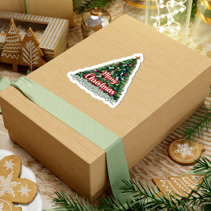 Christmas Prosperity Tree Sticker, Holiday Money Tree Vinyl Decal, Merry Christmas Gift, Laptop Decor, Prosperity Art Xmas Planner Scrapbook Mug Decal
