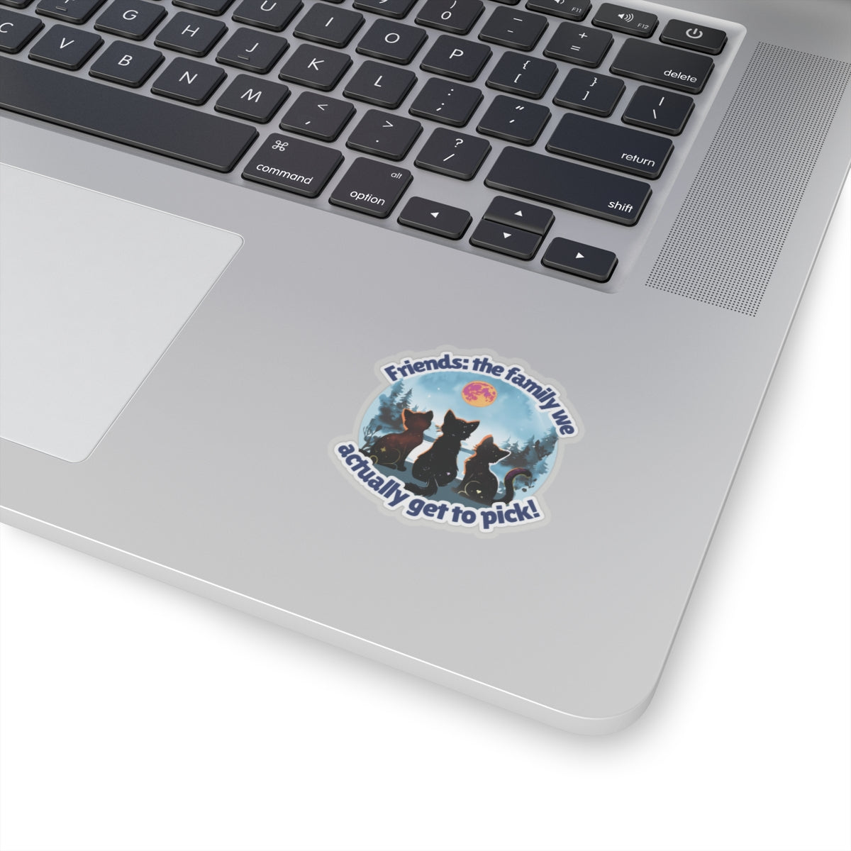 Friends: The Family You Actually Get to Pick! Vinyl Kiss-Cut Sticker – Waterproof Durable Decal for Laptops, Water Bottles, Planners – Unique BFF Gift