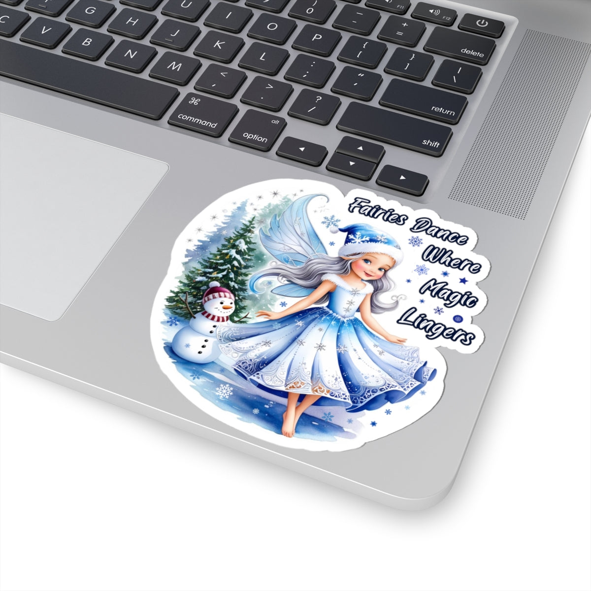 Fairies Dance Where Magic Lingers Sticker, Fantasy Fairy Vinyl Sticker, Whimsical Quote Sticker Scrapbook Sticker, Cute Laptop Sticker