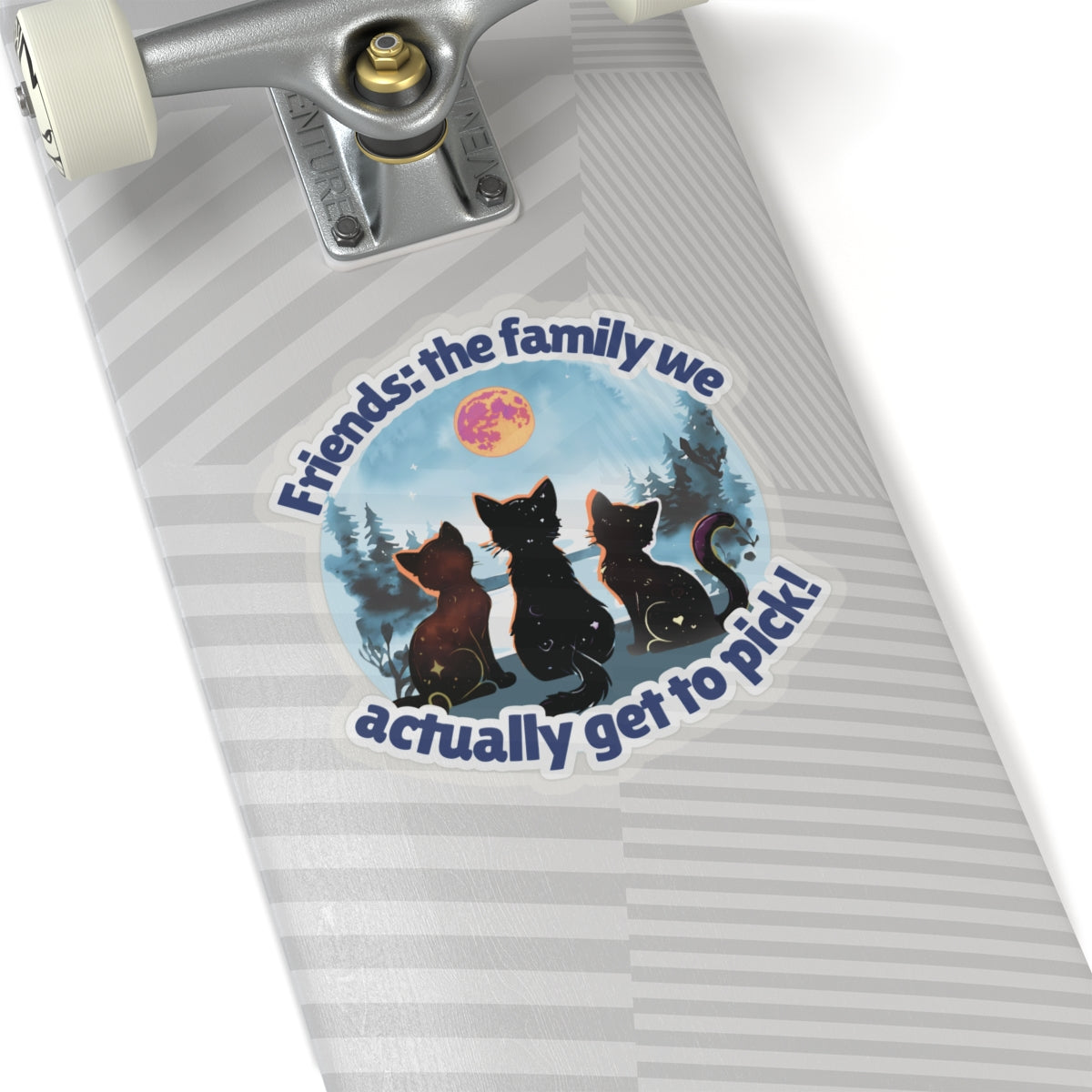 Friends: The Family You Actually Get to Pick! Vinyl Kiss-Cut Sticker – Waterproof Durable Decal for Laptops, Water Bottles, Planners – Unique BFF Gift