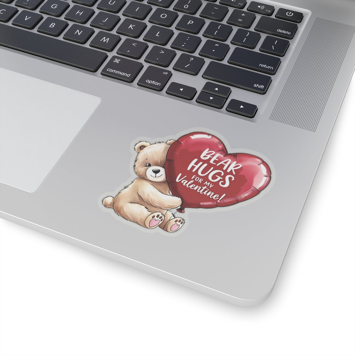 Bear Hugs Sticker, Valentines Day Cute Animal Love Decal, Gift For Her Him, Romantic Kiss Cut Sticker Laptop Journal Water Bottle Art