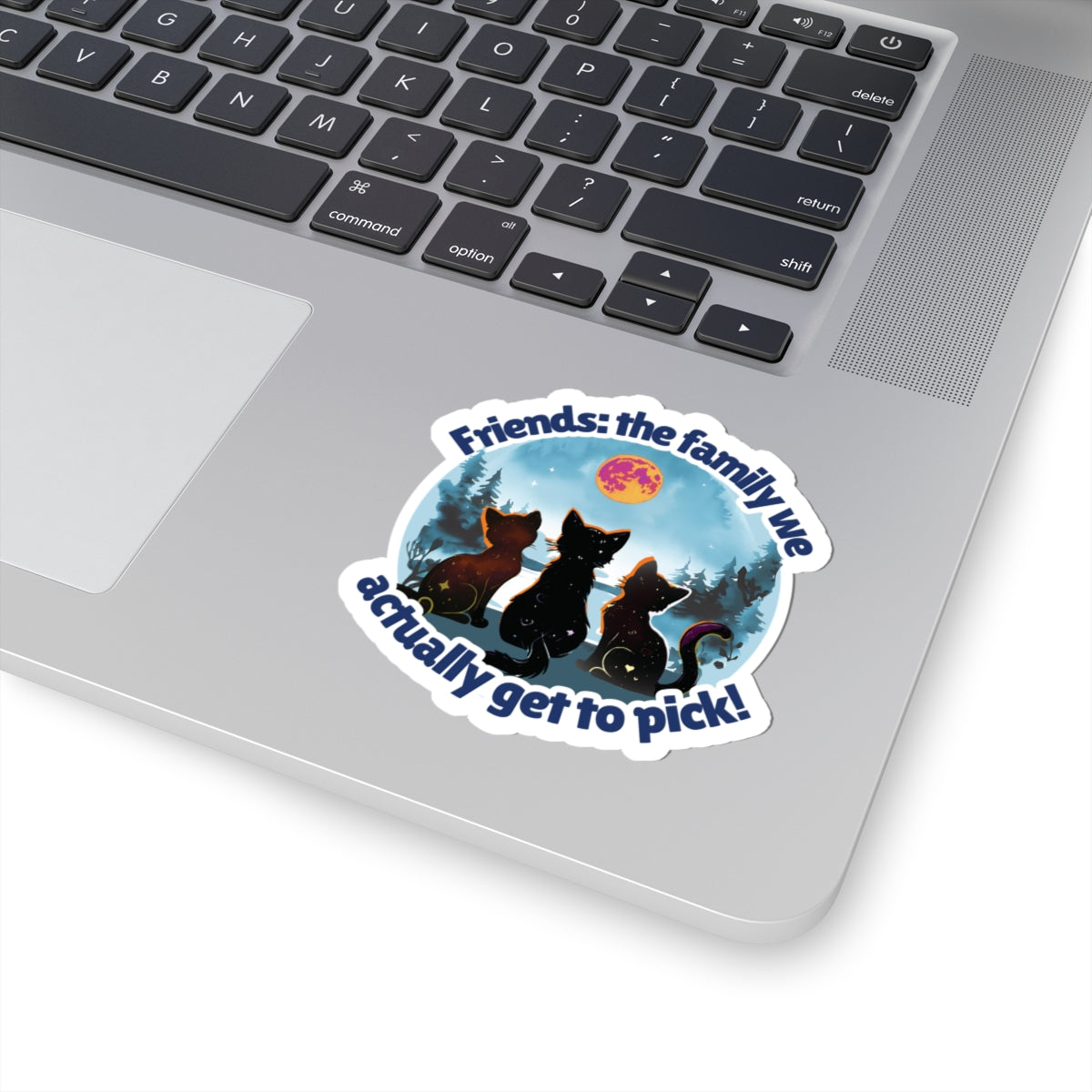 Friends: The Family You Actually Get to Pick! Vinyl Kiss-Cut Sticker – Waterproof Durable Decal for Laptops, Water Bottles, Planners – Unique BFF Gift