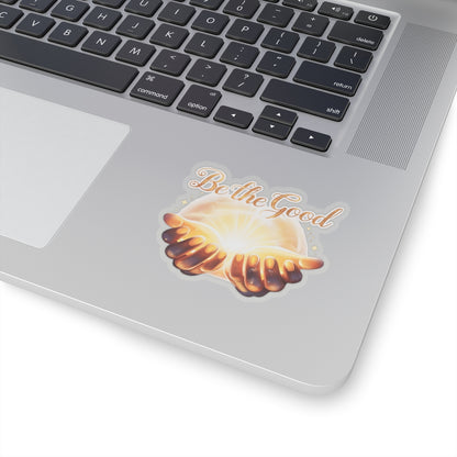 Positive Vibes Stickers, Be The Good Inspirational Decals, Motivational Quote Kiss Cut Stickers, Happy Gift Water Bottle Laptop Scrapbook Decal