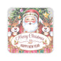 Merry Christmas Happy New Year Holiday Stickers, Cute Santa Reindeer Christmas Tree Holiday Planner Stickers, Winter Vinyl Planner Sticker