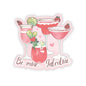 Galentine Sticker, Be Mine Cocktail Sticker, Valentines Day Gift For Her, Cute Drink Sticker, Girls Night Fun Pink Party Planner Decor Decal