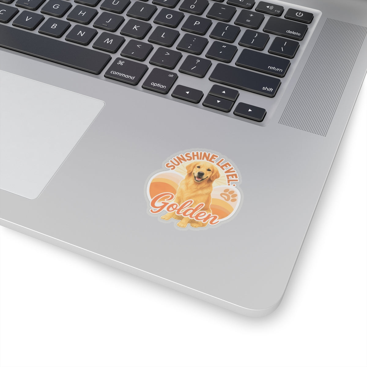 Sunshine Level: Golden Sticker, Golden Retriever Vinyl Sticker, Cute Golden Waterproof Sticker, Laptop Planner Dog Lover Gift Retriever Decal