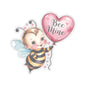 Bee Mine Sticker, Valentines Day Gift, Cute Bumble Bee Pun Vinyl Decal, Romantic Love Quote, Waterproof Kiss Cut Laptop Water Bottle Journal