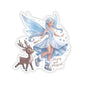 Merry And Magical Sticker, Fairy And Reindeer Sticker, Holiday Vinyl Sticker, Christmas Quote Sticker, Planner Sticker Laptop Scrapbook Gift
