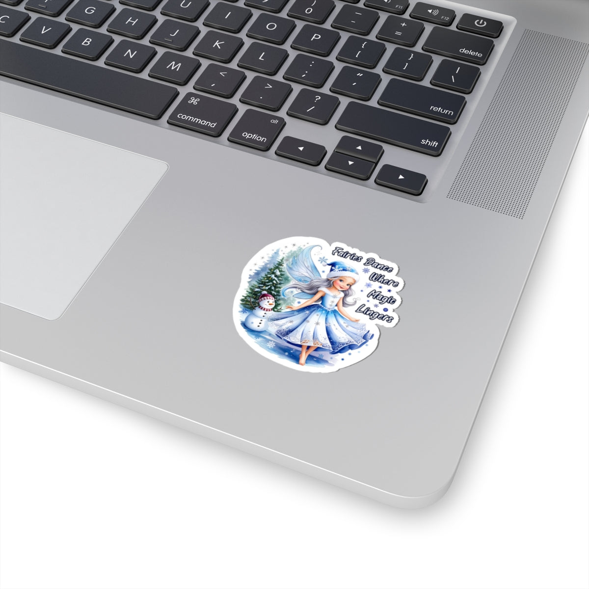 Fairies Dance Where Magic Lingers Sticker, Fantasy Fairy Vinyl Sticker, Whimsical Quote Sticker Scrapbook Sticker, Cute Laptop Sticker